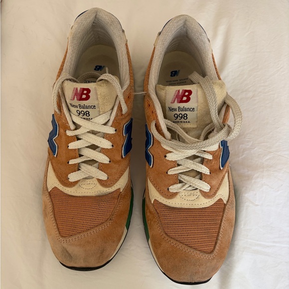 New Balance 998 Teddy Santis Orange/Royal rare great condition 8.5 men 10 women - Picture 8 of 10